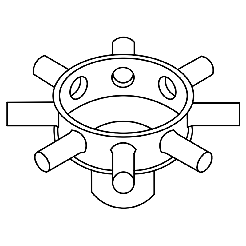 Secondary Head - 7 outlet 32mm