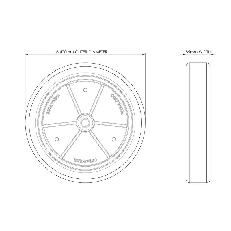 Conserva Press Wheel Flat Profile