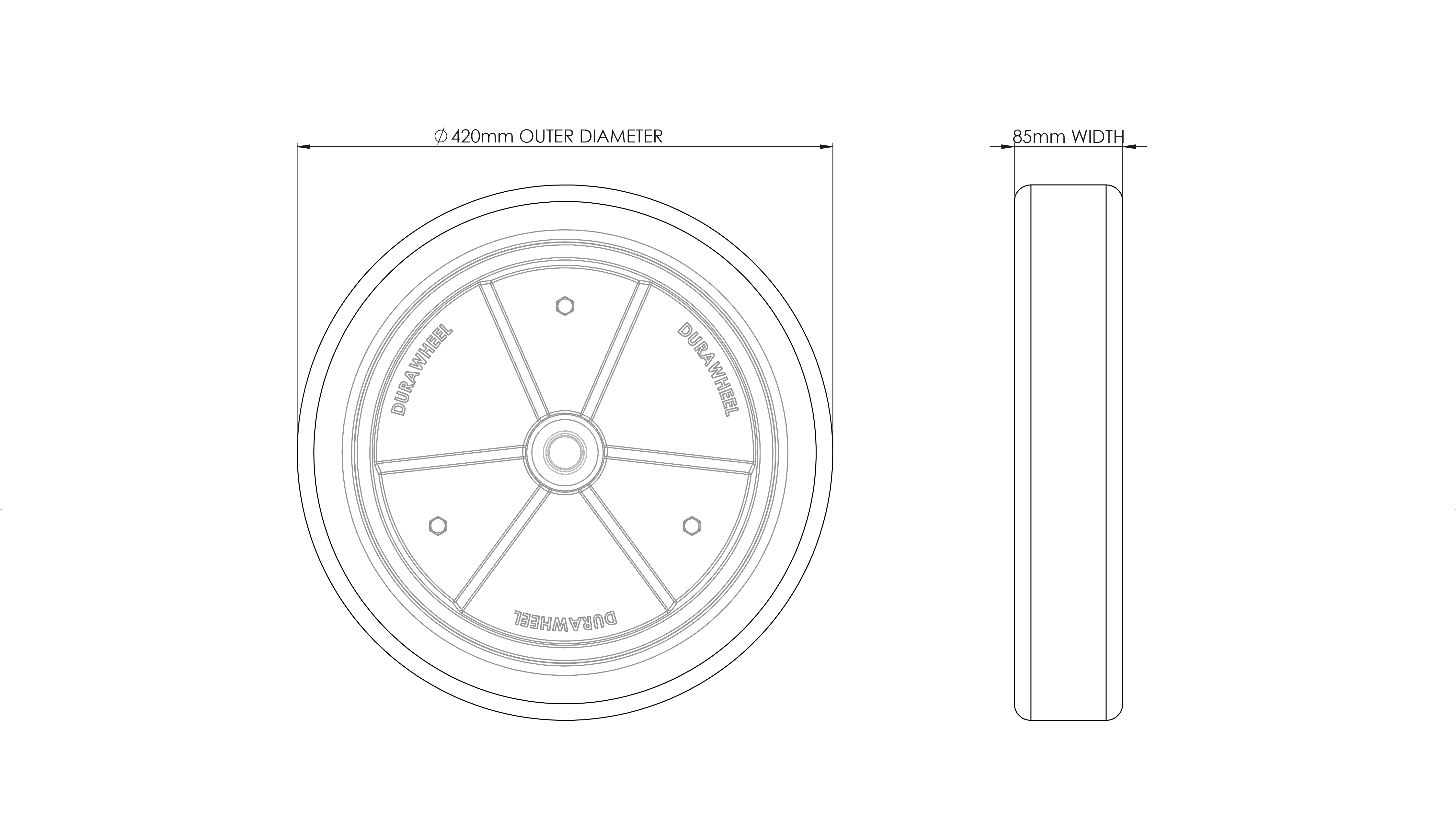 Conserva Press Wheel Flat Profile